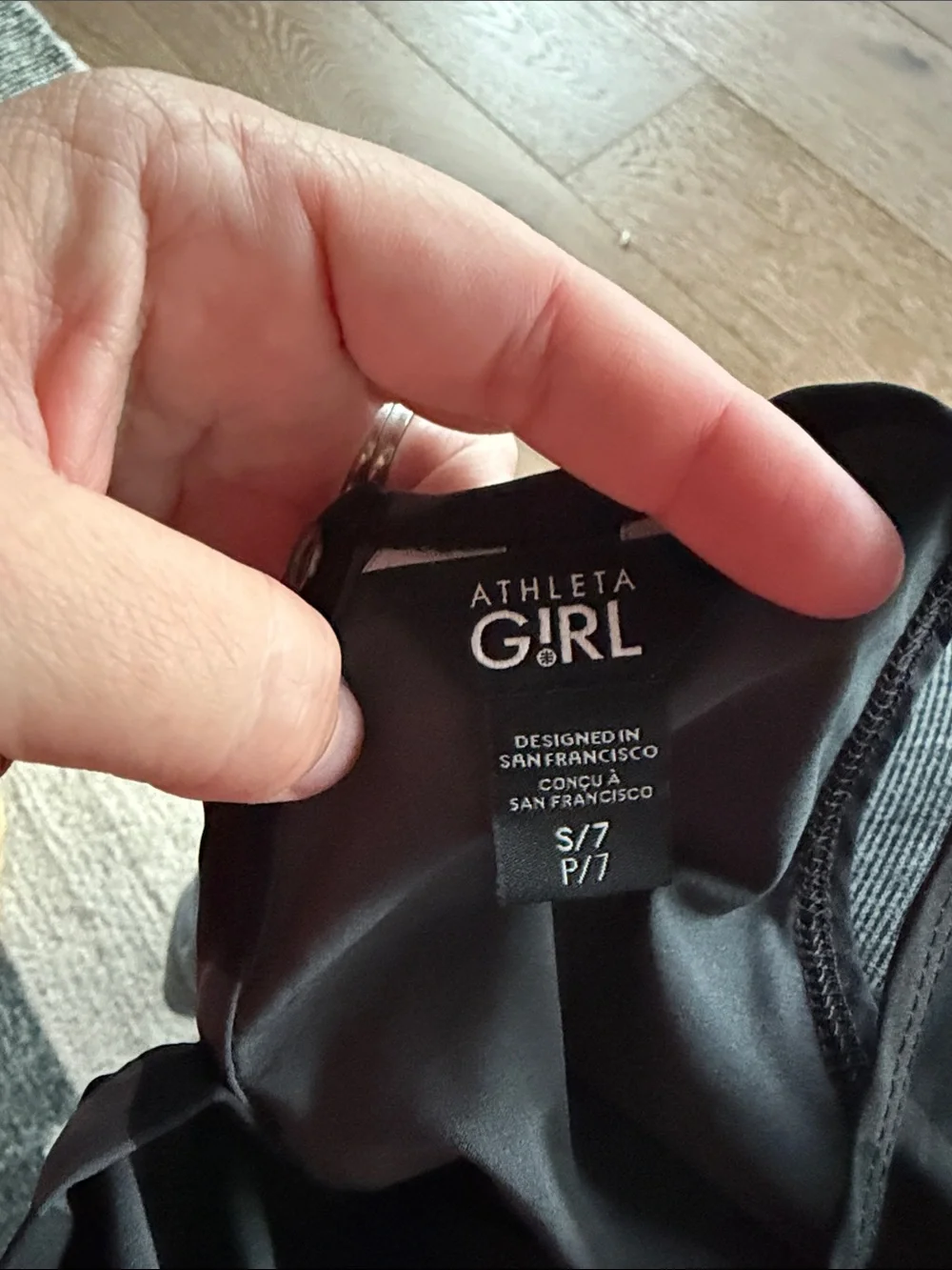 Athleta Black & Gray Camo Girls' Romper